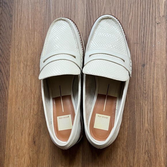 Dolce Vita Reptile Skin Effect Lug Sole Loafers - Picture 2 of 11